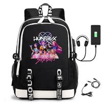 Kpop Demon Hunters Backpack Youth School Bag Large Capacity Multifunctional Usb Casual School Bag Outdoor Travel Bag Backpack