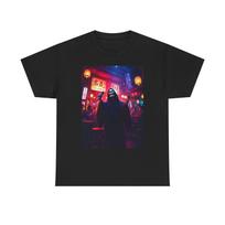 The Grim Reaper Sings Karaoke at a Japanese Bar T-Shirt Funny Spooky Halloween S įvairiaspalvis