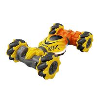 Mini Gesture Sensing RC Twist Stunt Car, orange - 3 Control Modes, 360 Rotation, Double-Sided Climb & Drift with Lights & Sound, Ideal Birthday Gifts