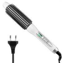 Professional Ceramic Anion Hair Curler Straightener with LCD Display Hot Heat Comb Styling Brush Round Large Roller Waver for Various Brands 32mm