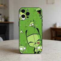 Cartoon I-Invader Zim Gir Phone Case For iPhone 17,16,15,14,13,12,11 Plus,Pro Max,SE4Soft Silicone Black Cover iPhone13