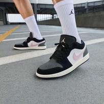 Jordan Air Jordan 1 žemi senoviniai krepšinio batai vyriški juodi balti 44.5