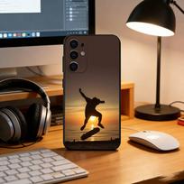 Cool Skateboard Phone Case For Samsung S25,S24,S21,S22,S23,S30,Ultra,S20,Plus,Fe,Soft Silicone Black Cover Samsung S30plus5G