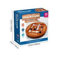 Four-in-a-Row Rotating Chess Game - Creative Chocolate Brown Plastic, Interactive Family Fun Board Game Accessory šokoladas