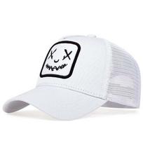 Unisex Ghost Face Embroidery Baseball Net Caps Spring and Summer Outdoor Adjustable Casual Hats Sunscreen Hat Adjustable