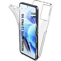Case for Xiaomi Redmi Note 12 PRO 5G - 360 Full Body Transparent Case Cover 2 Front and Back Parts Interlocking Phonillico®