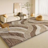 Cream Wind Carpet Living Room Easy Care Sofa Coffee Table Carpet Home Bedroom Bed Side Anti-Fouling Floor Cushion Cushion 80x120cm