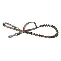 Bungee Dog Leash 2 Padded Handles Training Traction Rope Portable Metal Buckle Pet Leads Dark Green Snap Hook