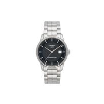 TISSOT prabangi kolekcija Automatinis mechaninis judėjimas Vyriški laikrodžiai Laikrodis 41mm Juodas ciferblatas Nerūdijančio plieno korpusas T086.407.11.201.02 Black Dial Silver Strap