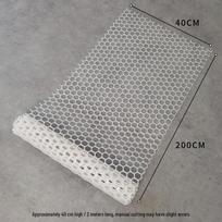 Pet Cage Fence Barrier: Anti-Escape Protective Net for Cats and Dogs - Encrypted Mesh Panel Baffle. 40cm high, 2m long balta