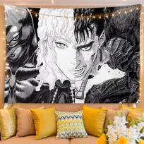 Berserk Anime Tapestry Wall Hanging Manga Art Wall Decor for Bedroom Dorm Living Room Home Decoration 74x94cm(29x37in)