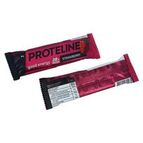 PROTELINE - Braškių skonio baltyminis batonėlis su konditeriniu glaistu (40g)