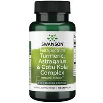 SWANSON FS TURMERIC, ASTRAGALUS & GOTU KOLA 60 kapsulių