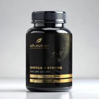 VH.Nutra Omega 3 Strong 330 EPA / 220 DHA — 60 minkštųjų kapsulių