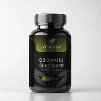 VH.Nutra D3 2000 IU + K2 MK-7 – 90 minkštųjų kapsulių