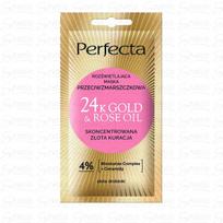Perfecta 24K Gold & Rose Oil Brightening Anti-Wrinkle Face Mask 8 ml