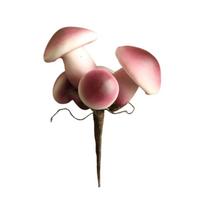 Cute Artificial Mushroom Lifelike Bonsai Decor Flower Pot Ornaments Simulated Plants  Patio Decor violetinė