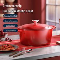 Maikalo Cast Iron Enamel Dutch Oven