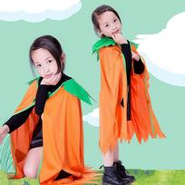Performance Stage Children Cosplay Costume Pumpkin Cloak Performance Suit  Girl Style 10