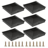 For 4x4 Wooden Posts Deck Post Covers Fence Post Covers 12 Pack Fence Post Covers Extends Fence Life Fits Standard 4x4 Posts