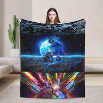 Pragmata Flannel Blanket  Super Warm Throw Blanket for Couch Chair Travel Office Novelty Bedspread Sofa Bed Cover 130x150cm