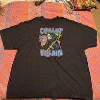 Skull Grim Reaper Graphic T-shirt Chillin Like A Villain Metal Size 2X S įvairiaspalvis