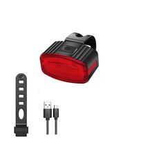Bicycle Light Horn USB Bike Headlight 1200mAh Led Solar Power MTB Bike Electric Bell 140dB Night Riding Bicycle Accessories Red light-USB