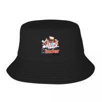 New Kinder Blue Background Bucket Hat Fashion Beach Sun Cap Cap For Women Unisexs