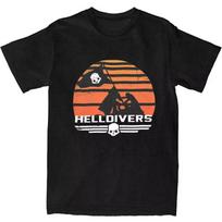 Men Women's Helldivers 2 Plant The Flag Shirt Apparel Video Game Cotton T-shirt Clothing Funny Tee Shirt All Seasons S įvairiaspalvis