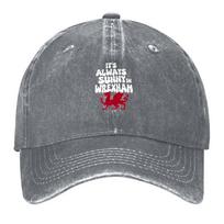 New Its Always Sunny in Wrexham Baseball Cap Hat Unisex For The Sun hats for Unisex Trucker Cap Brand Unisex cap For Women  Unisexs