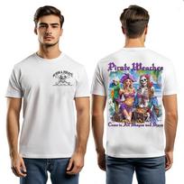 Born a Pirate T-Shirt Brand  Pirate Wenches  Skeleton Tee Great Pirate Lovers S įvairiaspalvis