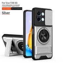 Case For Vivo Y200i Magnetic Stand Window Flip Case Full Lens Protection Shockproof Cover vivo Y200i sidabras