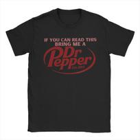 Vintažiniai marškinėliai Dr Pepper Raidė Įkurtas 1885 m. Medvilniniai marškinėliai Naujoviški marškinėliai vyrams Vasaros Y2K Atsitiktiniai trumparankoviai viršutiniai drabužiai S juoda