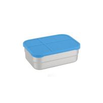 720ml Rectangular Food Grade Snack Container Thickened Stainless Steel Leak Proof Lid Design Easy to Clean Durable Storage Box for Kitchen Use one size mėlyna