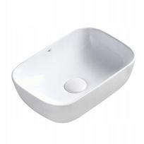Umywalka Nablatowa Ceramiczna Prostokątna Milo-Wh-370 Biała 8
