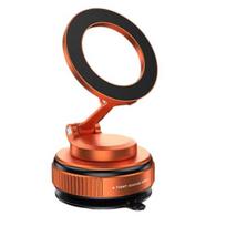 Vacuum Magnetic Car Phone Holder 360 Degrees Adjustable Suction Cup Phone Mount Universal Cell Phone Holder oranžinė