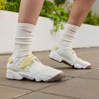 Nike Air Rift Casual Shoes Women's White Green Yellow 38