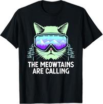 Cool Snowboard For Men Women Ski Lover Mountain Skier T-Shirt Mens Womens Tees Top M