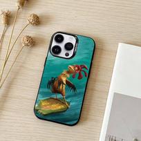 funny chicken joe surf     Phone Case For iPhone 17,16,15,14,13,12,11,Pro Max,Plus Candy Silver Cover iPhone16plus