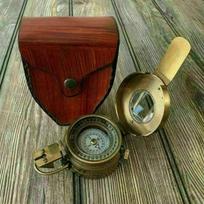 Solid Marine Nautical Vintage Military Pocket Sun Watch Compass Gift