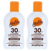 Malibu Protective Sunscreen Lotion SPF30 Waterproof Balm 200ml x2pcs