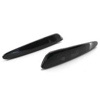 2x Black Front Bumper Side Marker Light Housing For Chevy Corvette C6 2005-2012