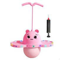 Pogo Ball with Handle - Fun Fitness Toy for Kids rožinė