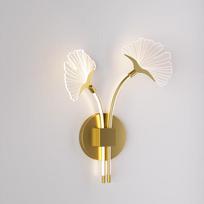Nu Feng Nordic Ginkgo Flower Bedside Lamp
