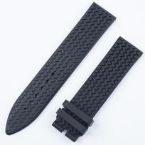 23 mm juodas minkštos silikoninės gumos laikrodžio dirželis su plienine sagtimi Chopin Chopard serijai Classic Racing 16851 Apyrankė1 23mm Mark black