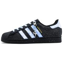 Adidas Originals SUPERSTAR Pilkšvai mėlyna žvaigždė Neslystantys žemi krepšinio batai Unisex Juodi Mėlyni EG4959(Komanda335- ) 36