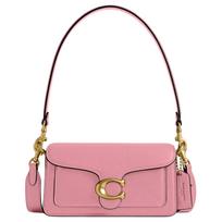 Coach Tabby 20 Logo Snap Closure Polished Pebble Leather Handheld Crossbody Shoulder Bag Small Women Handbags Pink CY201-B4OUS Basic Set (Bag+Dust Bag)