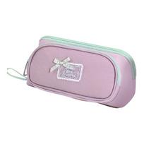 Multi-layer Korean Style Pen Pouch Bowknot Pencil Bag Pen Storage Bag Magnetic Bow Pen Bag  Daily šviesiai žalios spalvos