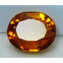 7 Carat Oval Cut Sparkling Sri Lanka CERTIFIED A+ Natural Fire Orange Sapphire 11.4 mm approx oranžinė