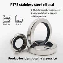 PTFE shaft oil seal OD:30*32*34*ID:42/45/47/48/50/52/55*7/8/10mm Air compressor accessory spiral rod O-ring 30X40X8  CDL